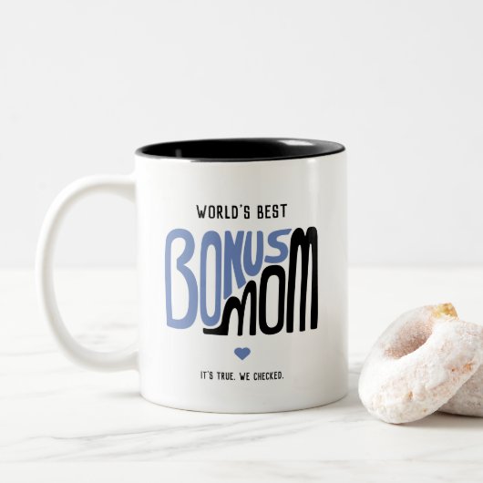 Bonus Maman Main Glissée Type Café Mug (Avec donut)
