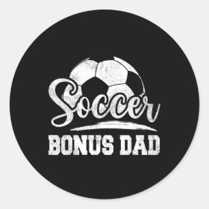 Bonus Pap Voetballer Speldag Vaderdag Ronde Sticker