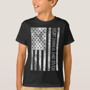 Bonus Papa Ooit Vlag Patriot Stepdad Mannen T-shirt