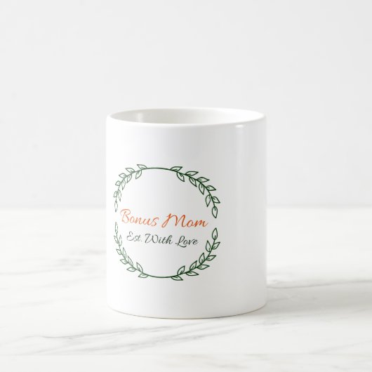Bonus Parfait Cadeau Maman - Établi Avec Amour Mug (Centre)