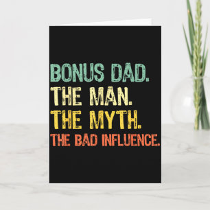 Bonus Vader De Man Mythe Slechte Invloed Grappige Kaart