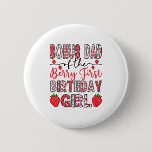 Bonus vader van de Berry eerste verjaardag meisje Ronde Button 5,7 Cm