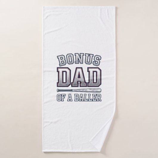 Bonus Vader van een Baller Vintage Sportshirt Ontw Badhanddoek (Badhanddoek)