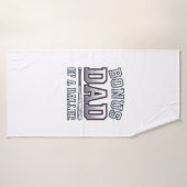 Bonus Vader van een Baller Vintage Sportshirt Ontw Badhanddoek (Badhanddoek)