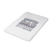 Bonus Vader van een Baller Vintage Sportshirt Ontw Badmat (Gekanteld)