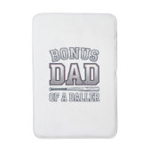 Bonus Vader van een Baller Vintage Sportshirt Ontw Badmat (Voorkant Verticaal)