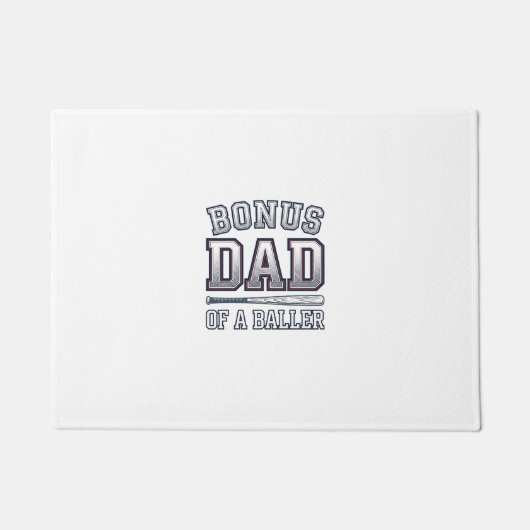 Bonus Vader van een Baller Vintage Sportshirt Ontw Deurmat (Voorkant)