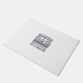 Bonus Vader van een Baller Vintage Sportshirt Ontw Deurmat (Schuin)