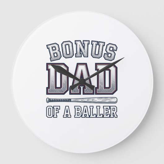 Bonus Vader van een Baller Vintage Sportshirt Ontw Grote Klok (Voorkant)