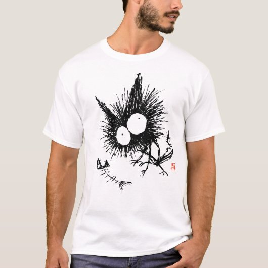 Bony cat en Fishbone T-shirt (Voorkant)