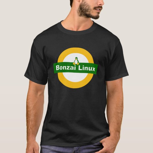 BONZAI LINUX TUX PENGUIN T-SHIRT (Voorkant)