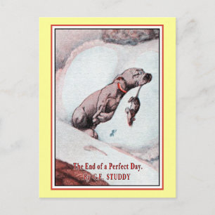 "Bonzo de Hond" in "Einde van de Dag" Briefkaart