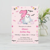 Boo 3e verjaardag kaart (Staand voorkant)