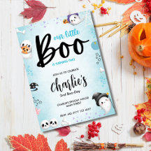 Boo a 2 ans ! Invitation du garçon fantôme d'Hallo