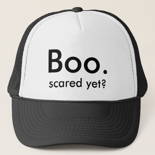 Boo, al bang? trucker pet (Voorkant)