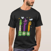 Boo American Sign Language ASL Deaf Halloween T-shirt (Voorkant)