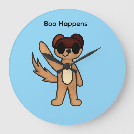 Boo Arrive Horloge Mur (Recto)