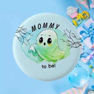 Boo Baby Shower Halloween Blauwe Thema Cute Feest Ronde Button 3,2 Cm