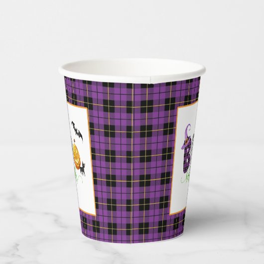 Boo-Bash Birthday Paper Cup - Halloween Papieren Bekers (Rechts)