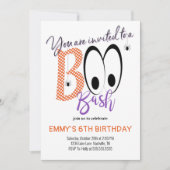 BOO BASH HALLOWEEN ANNIVERSAIRE INVITATION DU PART (Devant)