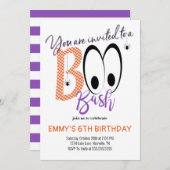 BOO BASH HALLOWEEN ANNIVERSAIRE INVITATION DU PART (Devant / Derrière)