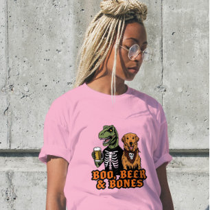 Boo Beer Botten T Rex Retriever T-shirt