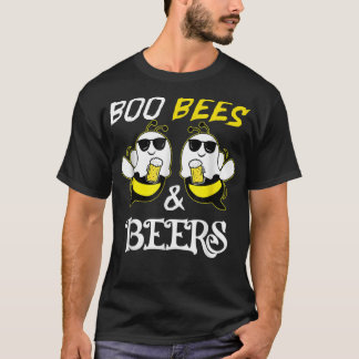 Boo Bees & Beers Couples Halloween Costume T-shirt
