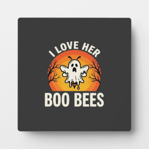 Boo Bees Halloween Geestige Bij Grappig Design_1 Fotoplaat
