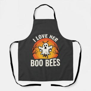 Boo Bees Halloween Geestige Bij Grappig Design_1 Schort