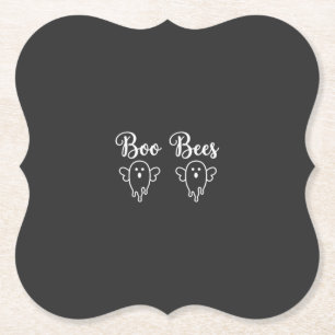 Boo Bees Halloween Spoken Ontwerp Kartonnen Onderzetters