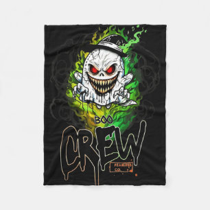 Boo bemanning zwarte spook Halloween spook spook k Fleece Deken
