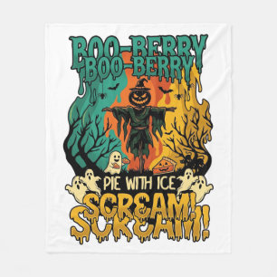 Boo Berry Pie Ijs Scream Pompoen Scarecrow Hallowe Fleece Deken