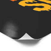 Boo-Berry Taart Halloween Ijs Scream Ontwerp Perfect Poster (Hoek)
