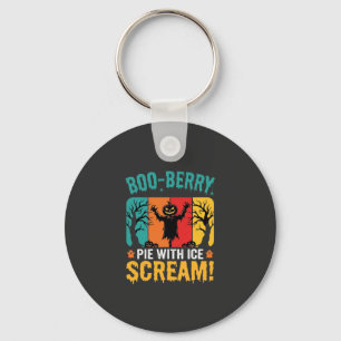 Boo-Berry Taart Halloween Ijs Scream Ontwerp Sleutelhanger
