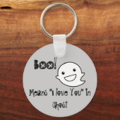 BOO betekent dat ik van je hou Sleutelhanger (Voorkant)
