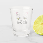 Boo bijen - borstkanker shot glas (Achterkant)