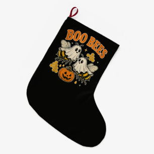 Boo Bijen Grappige Geest Bij Pun Schattig Hallowee Grote Kerstsok
