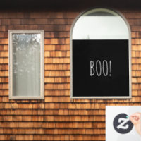 Boo black spooky typografie minimalist Halloween