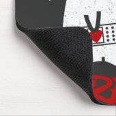 BOO-boer t-shirt verpleegster, grappig half-verple Muismat (Hoek)