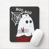 BOO-boer t-shirt verpleegster, grappig half-verple Muismat (Met muis)