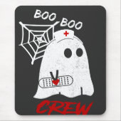 BOO-boer t-shirt verpleegster, grappig half-verple Muismat (Voorkant)