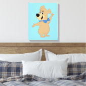 Boo-Boo Beer armen breed Canvas Afdruk (Insitu (Slaapkamer))