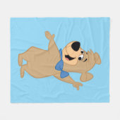 Boo-Boo Beer armen breed Fleece Deken (Voorkant (Horizontaal))