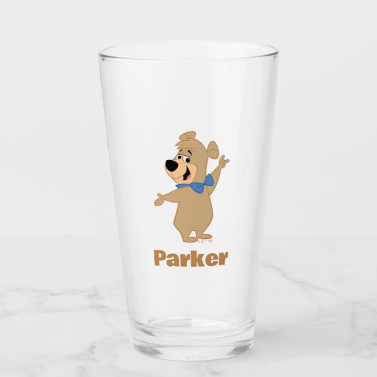 Boo-Boo Beer armen breed Glas (Voorkant)