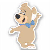 Boo-Boo Beer armen breed Sticker (Voorkant)