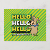 Boo-Boo-Beer Hallo Hallo Hallo Briefkaart (Voorkant)