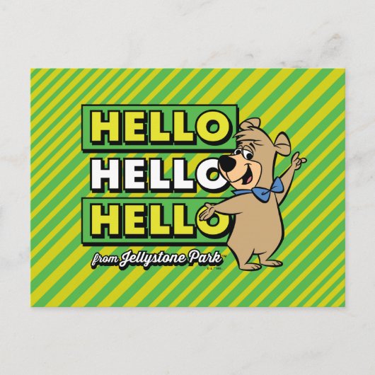 Boo-Boo-Beer Hallo Hallo Hallo Briefkaart (Voorkant)