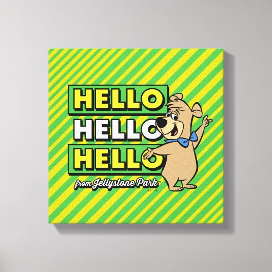 Boo-Boo-Beer Hallo Hallo Hallo Canvas Afdruk (Voorkant)