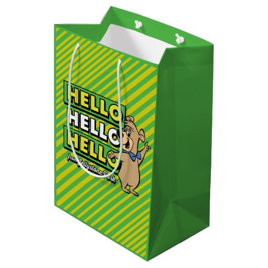 Boo-Boo-Beer Hallo Hallo Hallo Medium Cadeauzakje (Achterkant Gekanteld)