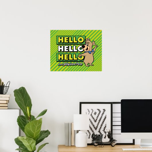 Boo-Boo-Beer Hallo Hallo Hallo Poster (Thuiskantoor)